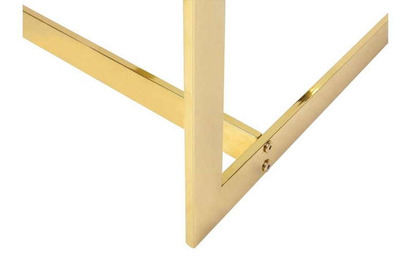 Crystal 80 cm Kvadratiskt Soffbord med Geometriskt Underrede i Glas - Klar - Möbler - Bord & matgrupper - Soffbord