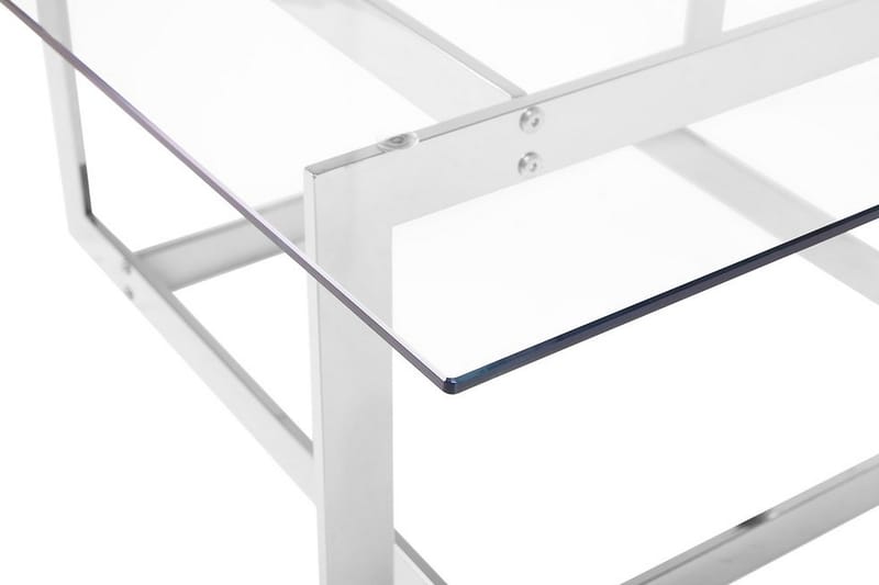 Crystal Soffbord 80 cm - Silver/Glas - Möbler - Bord & matgrupper - Soffbord