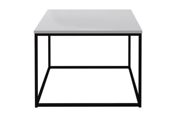 Cubosa Kvadratiskt Soffbord 60 cm i Trä och Metall - Vit|Svart - Möbler - Bord & matgrupper - Soffbord
