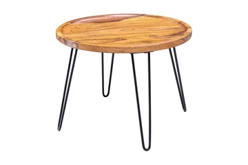 Dannemare Soffbord 60 cm Runt - Massivt Trä/Svart - Möbler - Bord & matgrupper - Soffbord
