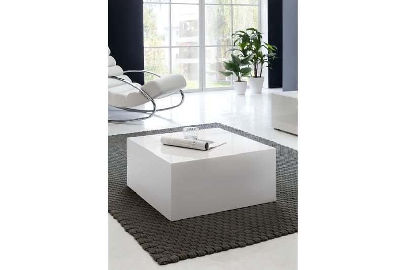 Darey Soffbord 60 cm - Vit Högglans - Möbler - Bord & matgrupper - Soffbord