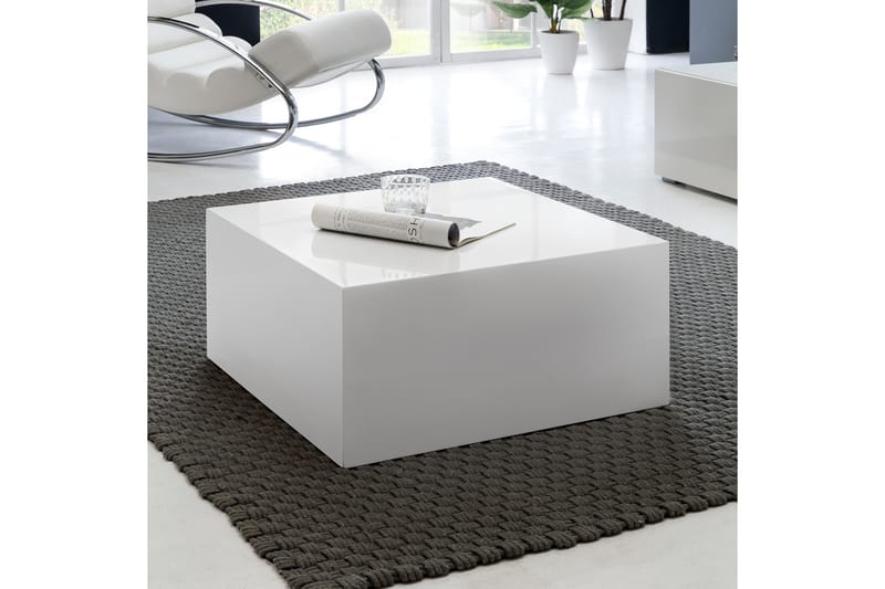 Darey Soffbord 60 cm - Vit Högglans - Möbler - Bord & matgrupper - Soffbord