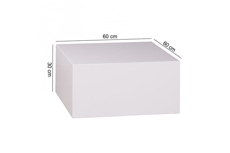 Darey Soffbord 60 cm - Vit Högglans - Möbler - Bord & matgrupper - Soffbord