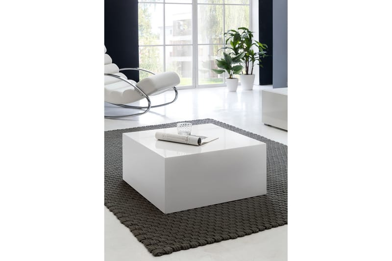 Darey Soffbord 60 cm - Vit Högglans - Möbler - Bord & matgrupper - Soffbord