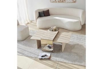 Dasina Satsbord 105 cm - Travertine - Möbler - Bord & matgrupper - Soffbord