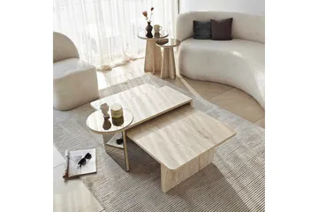 Dasina Satsbord 105 cm - Travertine - Möbler - Bord & matgrupper - Soffbord
