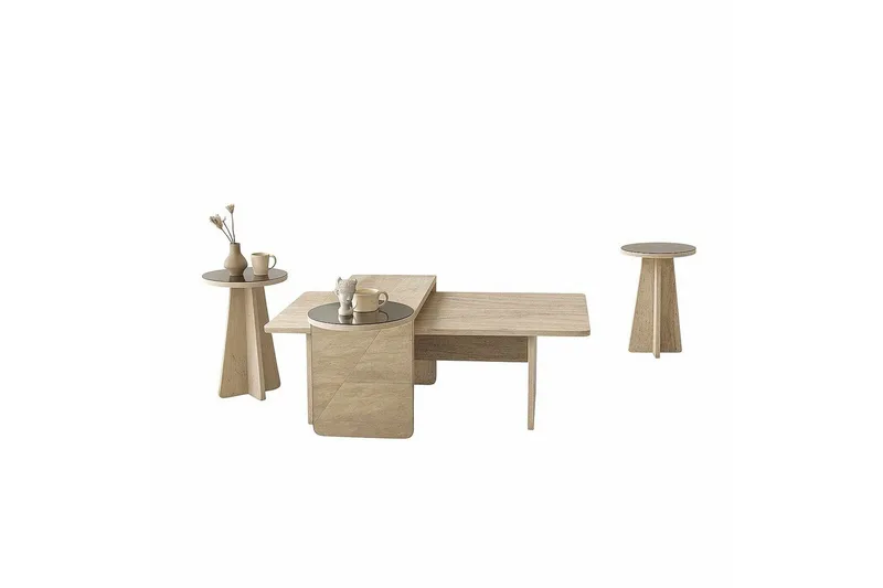 Dasina Satsbord 105 cm - Travertine - Möbler - Bord & matgrupper - Soffbord