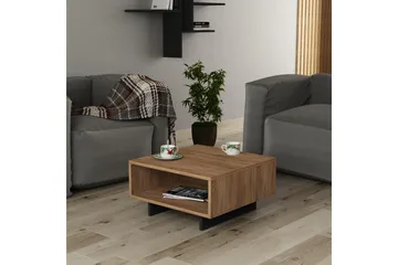 Decorta Soffbord 60 cm med Förvaring Hylla - Ekfärg/Mörkgrå - Möbler - Bord & matgrupper - Soffbord