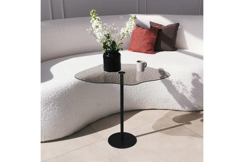 Deluxus Soffbord 60x45x60 cm Oval - Svart - Möbler - Bord & matgrupper - Soffbord