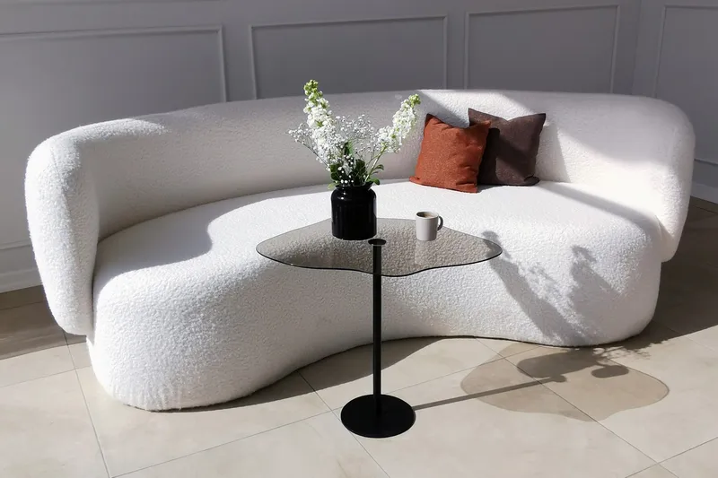 Deluxus Soffbord 60x45x60 cm Oval - Svart - Möbler - Bord & matgrupper - Soffbord