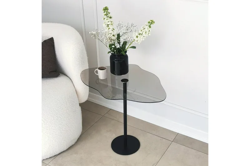 Deluxus Soffbord 60x45x60 cm Oval - Svart - Möbler - Bord & matgrupper - Soffbord