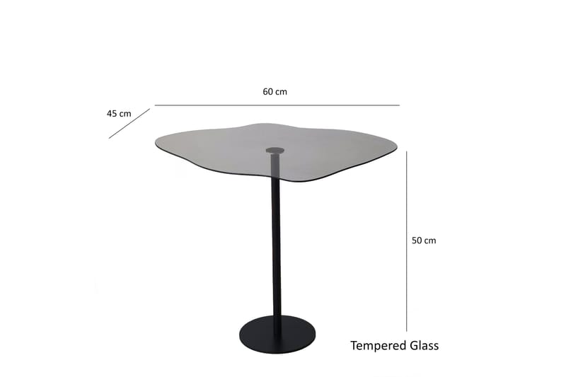 Deluxus Soffbord 60x45x60 cm Oval - Svart - Möbler - Bord & matgrupper - Soffbord