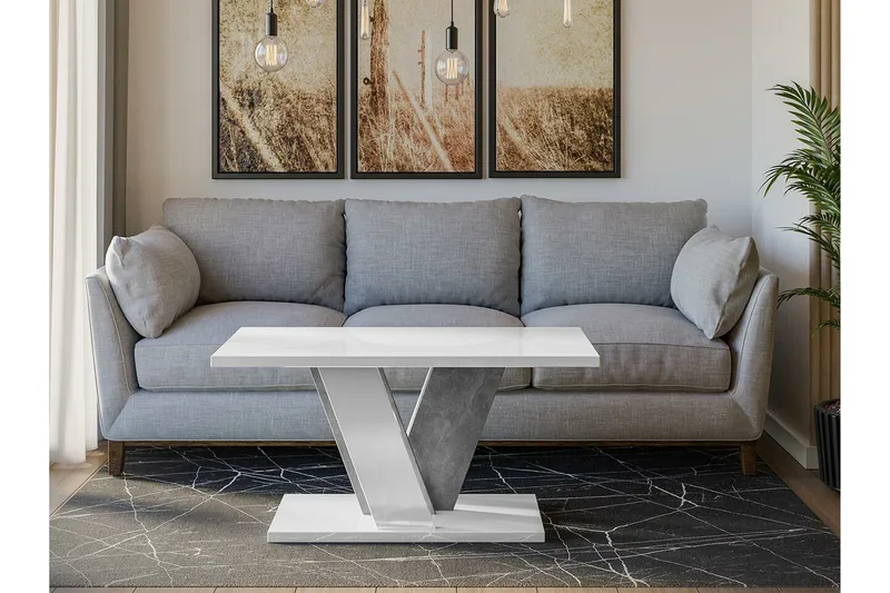 Denogal Soffbord 70 cm - Grå - Möbler - Bord & matgrupper - Soffbord