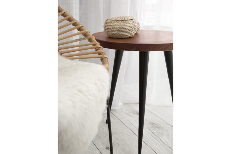 Detah 45 cm Runt Soffbord i Teak - Brun - Möbler - Bord & matgrupper - Soffbord