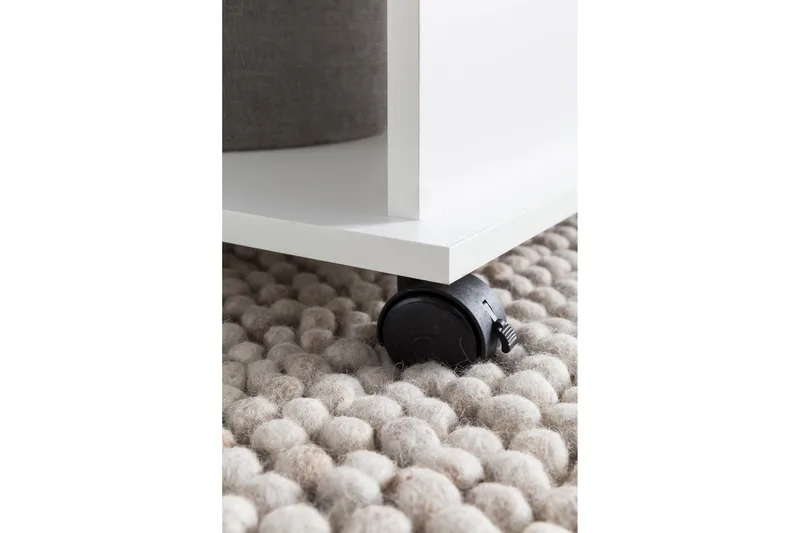 Dewand Soffbord 95 cm - Vit - Möbler - Bord & matgrupper - Soffbord - Soffbord med hjul