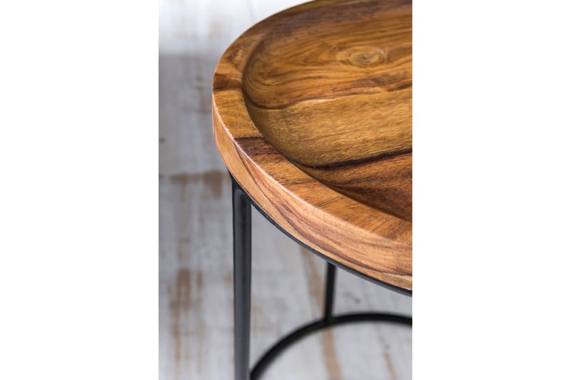 Dewester Satsbord 31 cm 2 Bord - Massivt Trä/Svart - Möbler - Bord & matgrupper - Soffbord