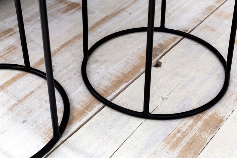 Dewester Satsbord 31 cm 2 Bord - Massivt Trä/Svart - Möbler - Bord & matgrupper - Soffbord