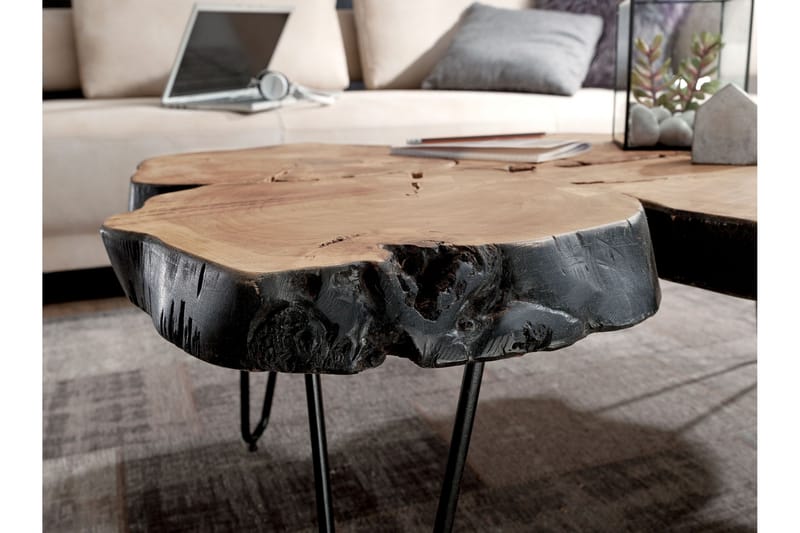 Diglake Soffbord 115 cm - Akacia/Svart - Möbler - Bord & matgrupper - Soffbord