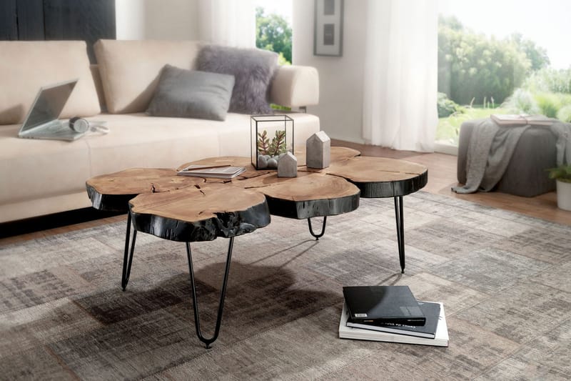 Diglake Soffbord 115 cm - Akacia/Svart - Möbler - Bord & matgrupper - Soffbord