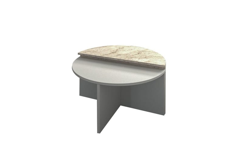 Soffbord Dolcer Grå / Travertin, Grå / Travertin