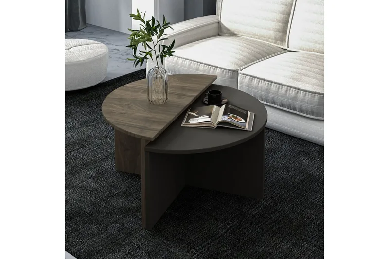 Soffbord Dolcer Valnöt / Antracit - Valnöt / Antracit - Möbler - Bord & matgrupper - Soffbord