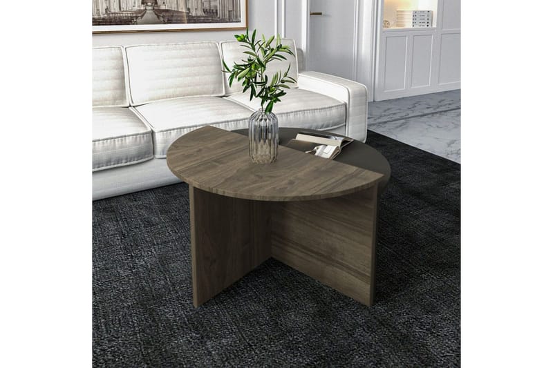 Soffbord Dolcer Valnöt / Antracit - Valnöt / Antracit - Möbler - Bord & matgrupper - Soffbord