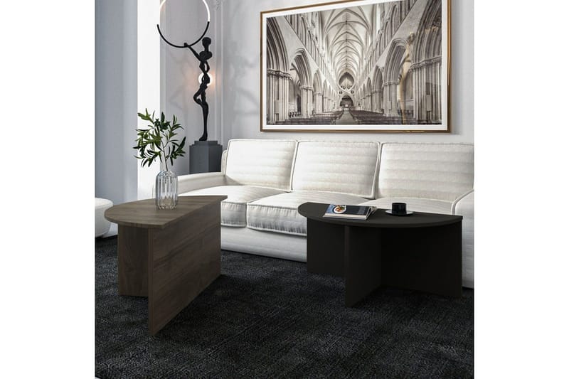 Soffbord Dolcer Valnöt / Antracit - Valnöt / Antracit - Möbler - Bord & matgrupper - Soffbord