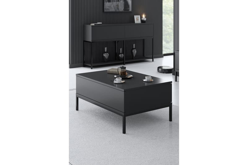 Dorlord Soffbord 90 cm - Grå/Svart - Möbler - Bord & matgrupper - Soffbord