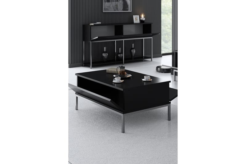 Dorlord Soffbord 90 cm - Svart/Grå - Möbler - Bord & matgrupper - Soffbord
