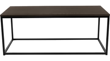 Soffbord Dover 120x60 cm - Mörkbrun ekfaner med svartlackade metallben - Möbler - Bord & matgrupper - Soffbord