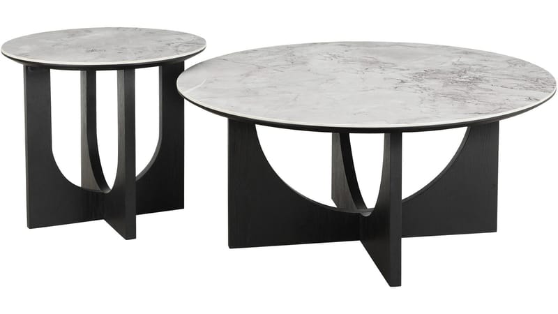 Soffbord Drivor 50 cm - Svartlackad askfaner - Möbler - Bord & matgrupper - Soffbord