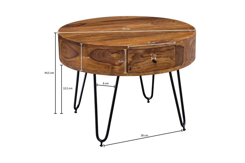 Dulian Soffbord 60 cm - Trä/natur - Möbler - Bord & matgrupper - Soffbord