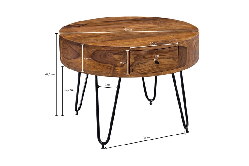 Dulian Soffbord 60 cm - Trä/natur - Möbler - Bord & matgrupper - Soffbord