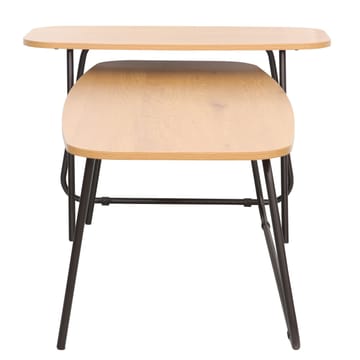 Soffbord Duo 2 st 120x48x40 cm 75x40xh48 cm - ask/svart - Möbler - Bord & matgrupper - Soffbord