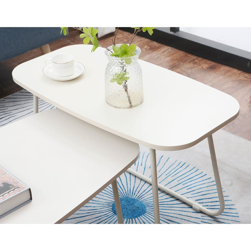 Soffbord Duo 2 st 120x48x40 cm 75x40xh48 cm - ljust trä/beige - Möbler - Bord & matgrupper - Soffbord