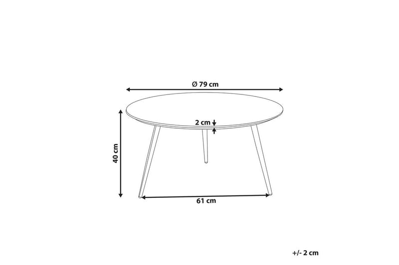 Soffbord Effie Vit/Svart - Vit/Svart - Möbler - Bord & matgrupper - Soffbord