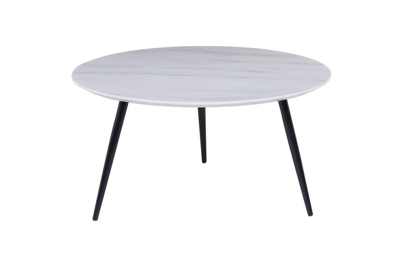 Soffbord Effie Vit/Svart, Vit/Svart