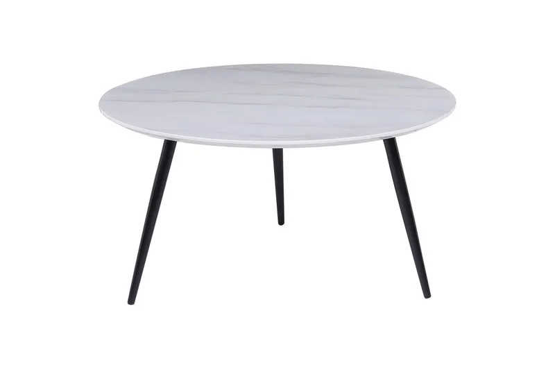 Soffbord Effie Vit/Svart, Vit/Svart