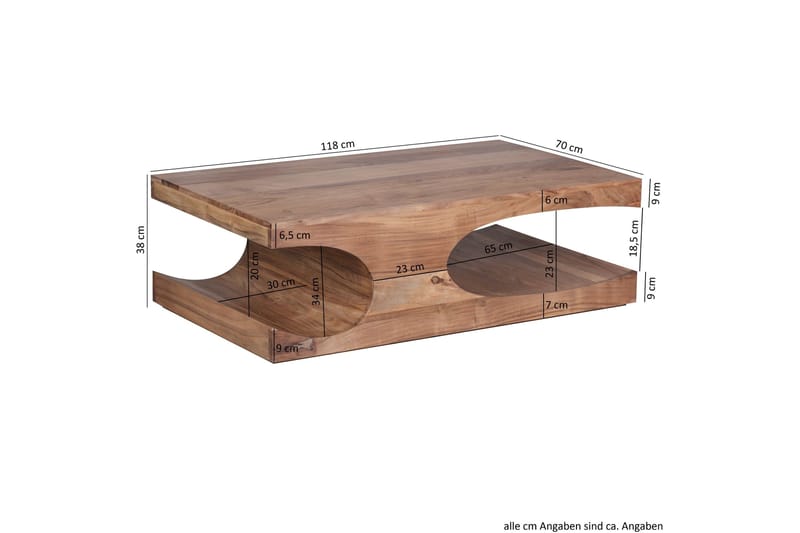 Eidan Soffbord 118 cm - Massivt trä - Möbler - Bord & matgrupper - Soffbord