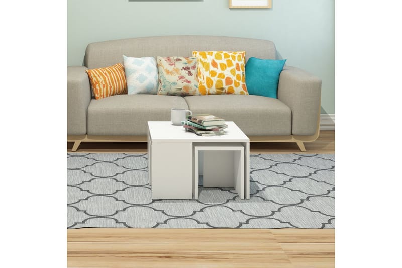 Elegancia Satsbord 60 cm 4 Bord - Vit - Möbler - Bord & matgrupper - Soffbord