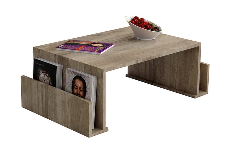 Elegancia Soffbord 95 cm med Tidningsförvaring - Valnötsbrun - Möbler - Bord & matgrupper - Soffbord