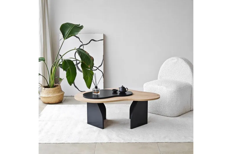 Soffbord Eloulgate Sudamalek / Svart - Sudamalek / Svart - Möbler - Bord & matgrupper - Soffbord