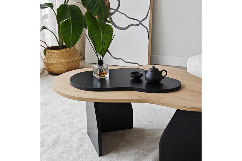 Soffbord Eloulgate Sudamalek / Svart - Sudamalek / Svart - Möbler - Bord & matgrupper - Soffbord