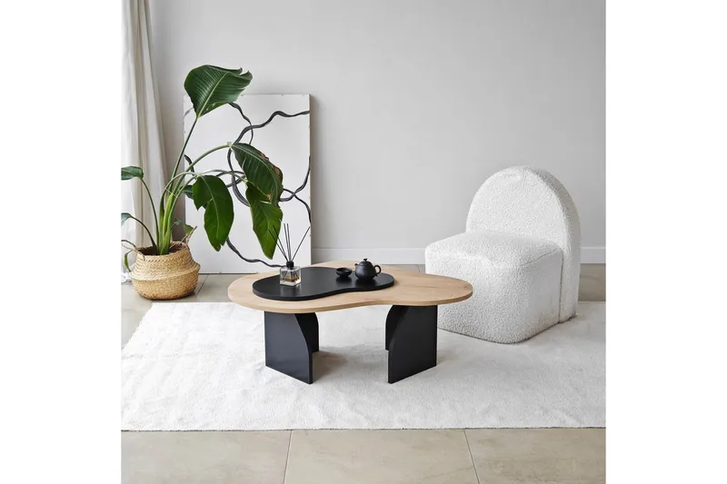 Soffbord Eloulgate Sudamalek / Svart - Sudamalek / Svart - Möbler - Bord & matgrupper - Soffbord