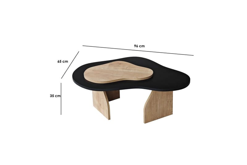 Soffbord Eloulgate Svart / Sudamalek - Svart / Sudamalek - Möbler - Bord & matgrupper - Soffbord