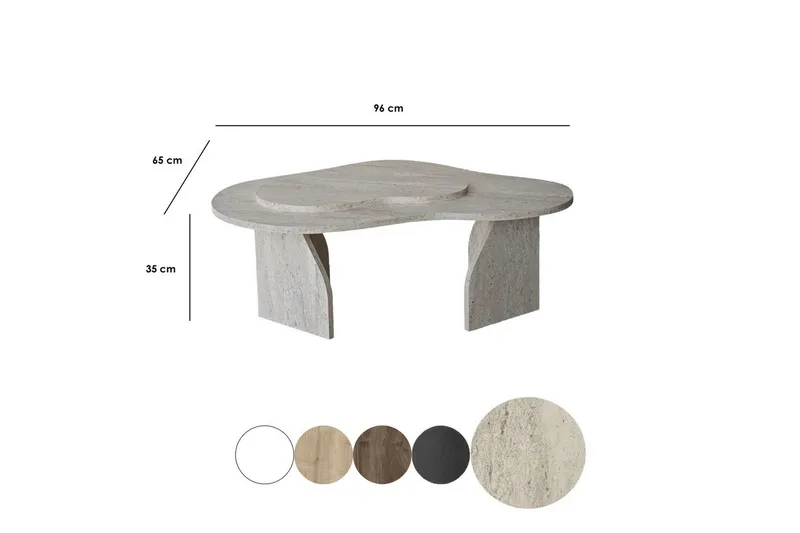 Soffbord Eloulgate Travertin - Travertin - Möbler - Bord & matgrupper - Soffbord