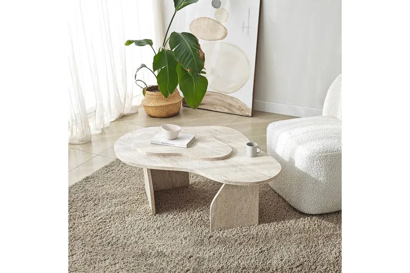 Soffbord Eloulgate Travertin - Travertin - Möbler - Bord & matgrupper - Soffbord