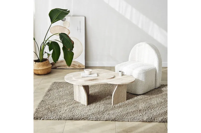 Soffbord Eloulgate Travertin - Travertin - Möbler - Bord & matgrupper - Soffbord