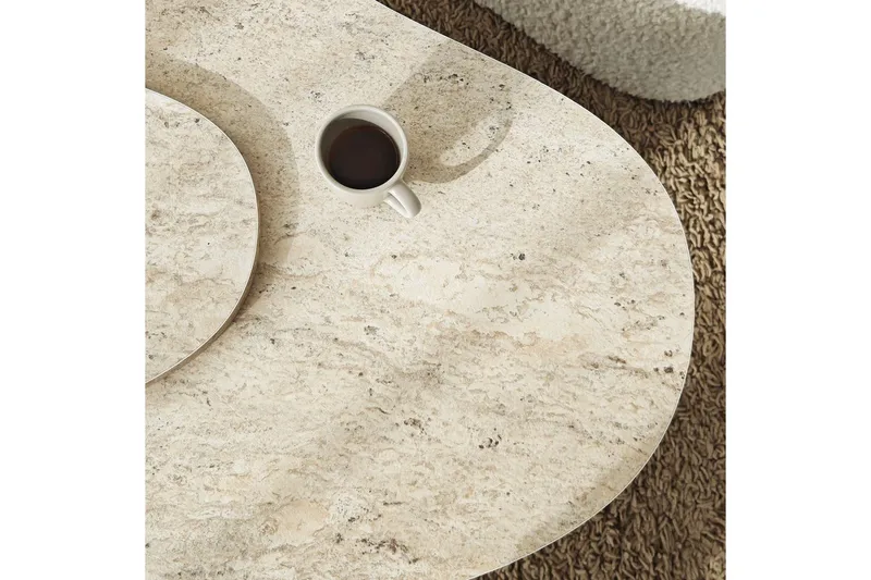 Soffbord Eloulgate Travertin - Travertin - Möbler - Bord & matgrupper - Soffbord