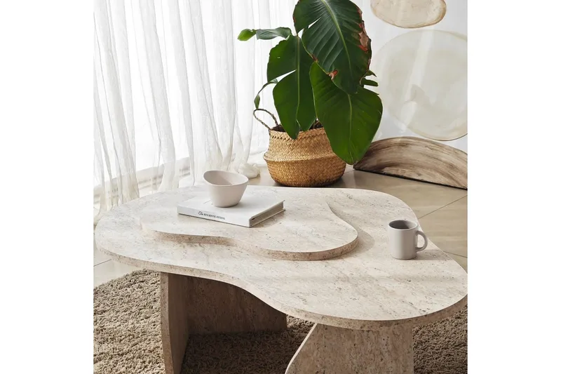 Soffbord Eloulgate Travertin - Travertin - Möbler - Bord & matgrupper - Soffbord
